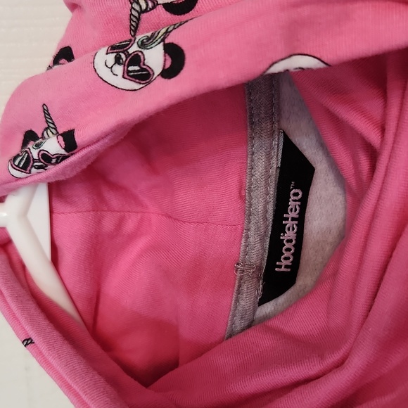 Kids panda hoodie Sz L - Picture 4 of 5